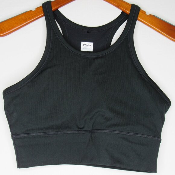 Prana Black BECKSA High Neck Racer Back Bralette Women's S Small - Picture 6 of 8